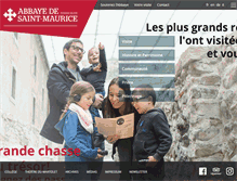 Tablet Screenshot of abbaye-stmaurice.ch